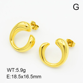 Handmade Polished  Ring  Stainless Steel Earrings  7E2000110bhva-066