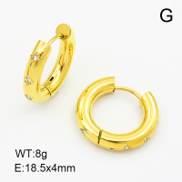Czech Stones,Handmade Polished  Ring  Stainless Steel Earrings  7E4000056vhkb-066