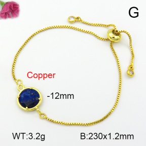 Lapis Lazuli  Fashion Copper Bracelet  F7B400421baka-G030