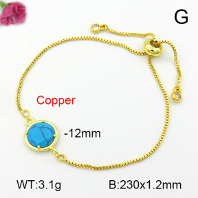 Turquoise  Fashion Copper Bracelet  F7B400422baka-G030