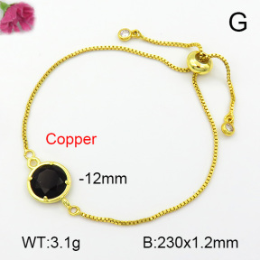 Obsidian  Fashion Copper Bracelet  F7B400426baka-G030