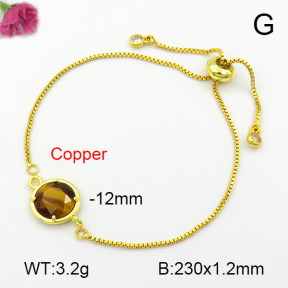 Tiger Eye  Fashion Copper Bracelet  F7B400427baka-G030