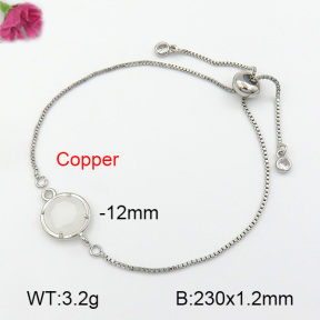 White Crystal  Fashion Copper Bracelet  F7B400439baka-G030