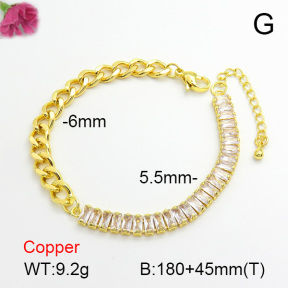 Fashion Copper Bracelet  F7B400441bbov-L017