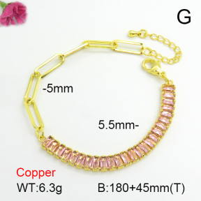 Fashion Copper Bracelet  F7B400443bbov-L017