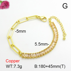 Fashion Copper Bracelet  F7B400444bbov-L017
