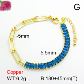 Fashion Copper Bracelet  F7B400445bbov-L017