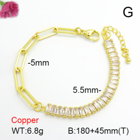 Fashion Copper Bracelet  F7B400446bbov-L017