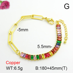 Fashion Copper Bracelet  F7B400447bbov-L017