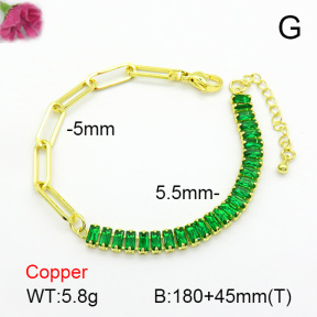 Fashion Copper Bracelet  F7B400448bbov-L017