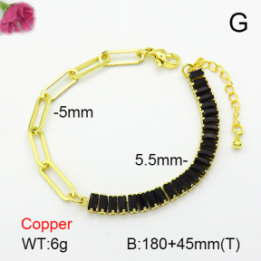Fashion Copper Bracelet  F7B400449bbov-L017