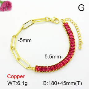 Fashion Copper Bracelet  F7B400451bbov-L017