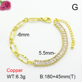 Fashion Copper Bracelet  F7B400455bbov-L017