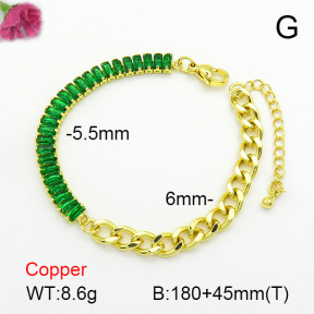 Fashion Copper Bracelet  F7B400458bbov-L017