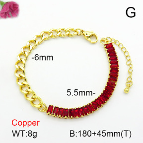 Fashion Copper Bracelet  F7B400459bbov-L017