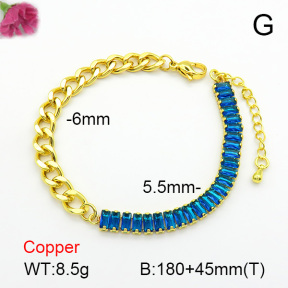 Fashion Copper Bracelet  F7B400462bbov-L017
