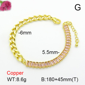 Fashion Copper Bracelet  F7B400463bbov-L017