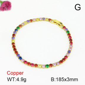Fashion Copper Bracelet  F7B400485ablb-L017