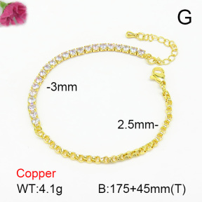 Fashion Copper Bracelet  F7B400489vbmb-L017