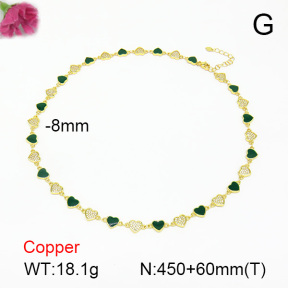 Fashion Copper Necklace  F7N300208vhov-L017