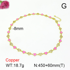 Fashion Copper Necklace  F7N300209vhov-L017