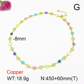 Fashion Copper Necklace  F7N300210vhov-L017