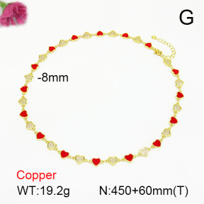 Fashion Copper Necklace  F7N300211vhov-L017