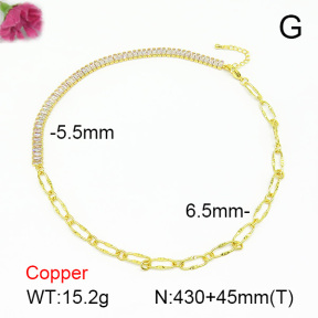Fashion Copper Necklace  F7N401028ahlv-L017