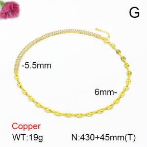Fashion Copper Necklace  F7N401029ahlv-L017