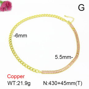 Fashion Copper Necklace  F7N401031ahlv-L017