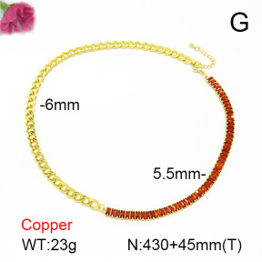 Fashion Copper Necklace  F7N401032ahlv-L017