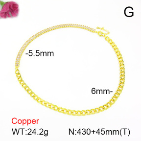Fashion Copper Necklace  F7N401033ahlv-L017