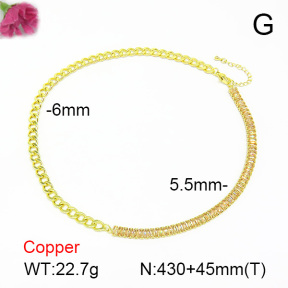 Fashion Copper Necklace  F7N401034ahlv-L017