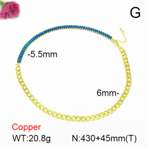 Fashion Copper Necklace  F7N401036ahlv-L017