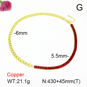 Fashion Copper Necklace  F7N401037ahlv-L017