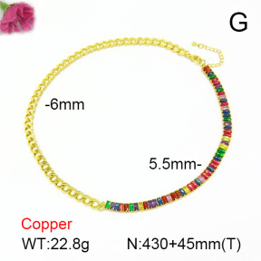 Fashion Copper Necklace  F7N401038ahlv-L017