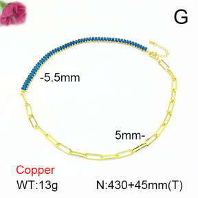 Fashion Copper Necklace  F7N401042ahlv-L017