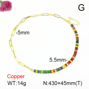 Fashion Copper Necklace  F7N401044ahlv-L017