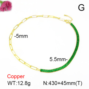 Fashion Copper Necklace  F7N401045ahlv-L017