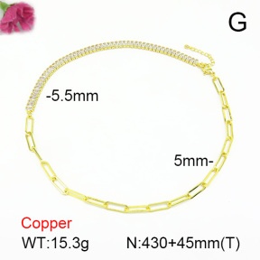 Fashion Copper Necklace  F7N401046ahlv-L017