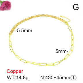 Fashion Copper Necklace  F7N401047ahlv-L017