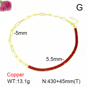 Fashion Copper Necklace  F7N401048ahlv-L017