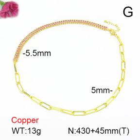 Fashion Copper Necklace  F7N401049ahlv-L017