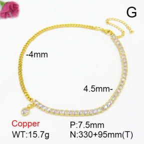 Fashion Copper Necklace  F7N401051bhia-L017