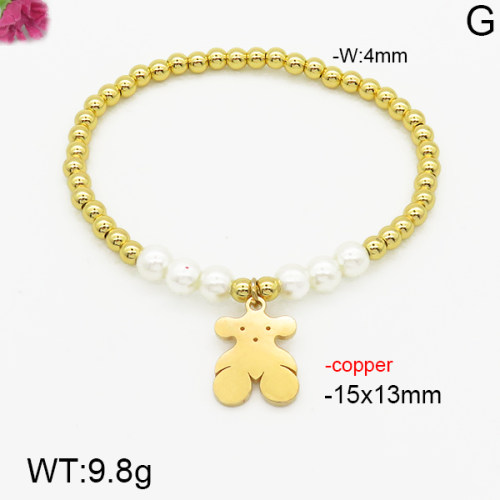 Fashion Copper Bear Bracelets  TB5000095abol-J101