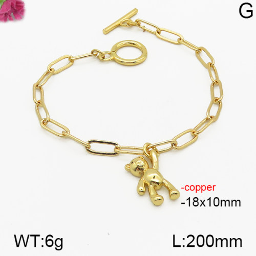 Fashion Copper Bear Bracelets  TB5000097vbpb-J101