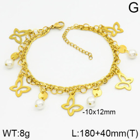 Stainless Steel Bracelet  2B3000369bhbl-610