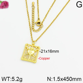Fashion Copper Necklace  F2N300017ahjb-J40
