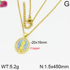 Fashion Copper Necklace  F2N400217bhva-J35