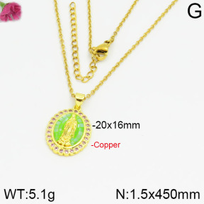 Fashion Copper Necklace  F2N400219bhva-J35